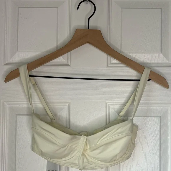SOLD! Monday Swimwear Clovelly Top, Ivory, L - Picture 4 of 11
